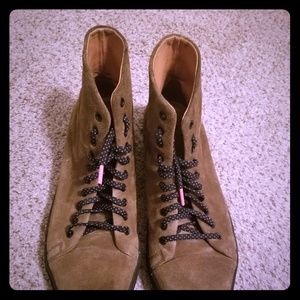 New republic suede hi sneakers